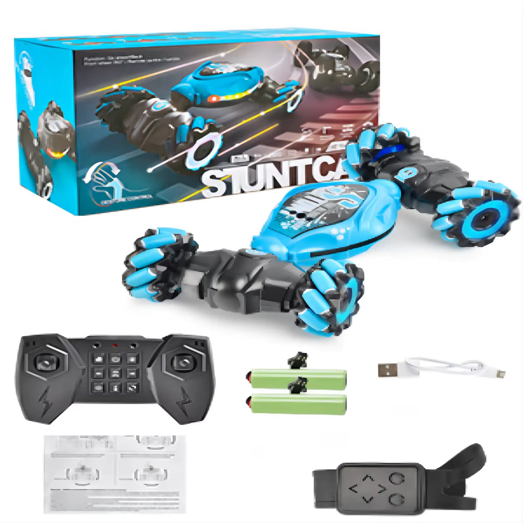 2.4Ghz Hand Controlled Remote Control RC Stunt Car 4 WD Transform Road Twister Cars Gesture Sensing RC Cars Kids Boys Girls Toy