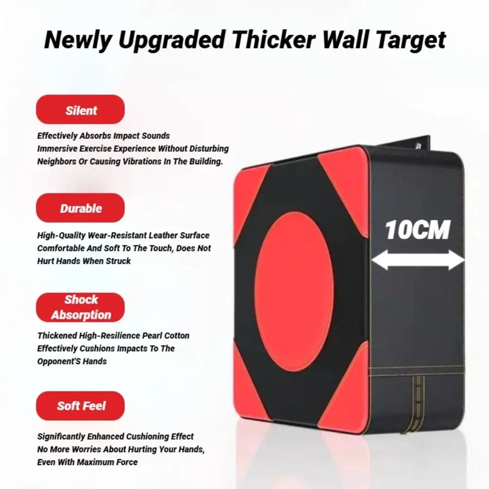 NEW Adjustable Wall Boxing Pad Leather Drill Free Boxing Target Shockproof Taekwondo Training Pad Combat Sports