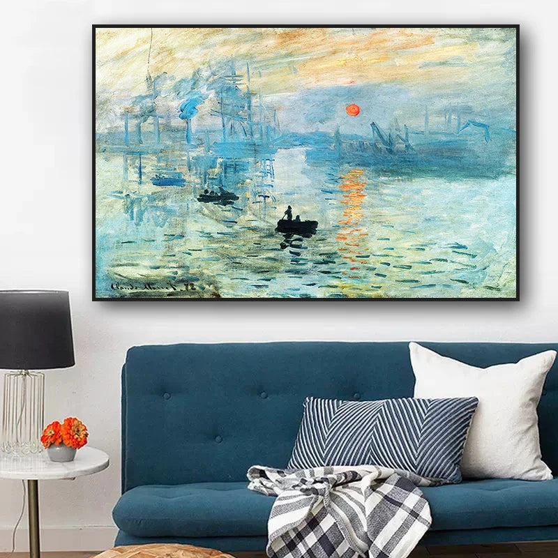 Famous Artist Van Gogh Monet Painting Starry Sky Iris Flower Canvas Poster Print Wall Art Picture Living Room Decor Mural