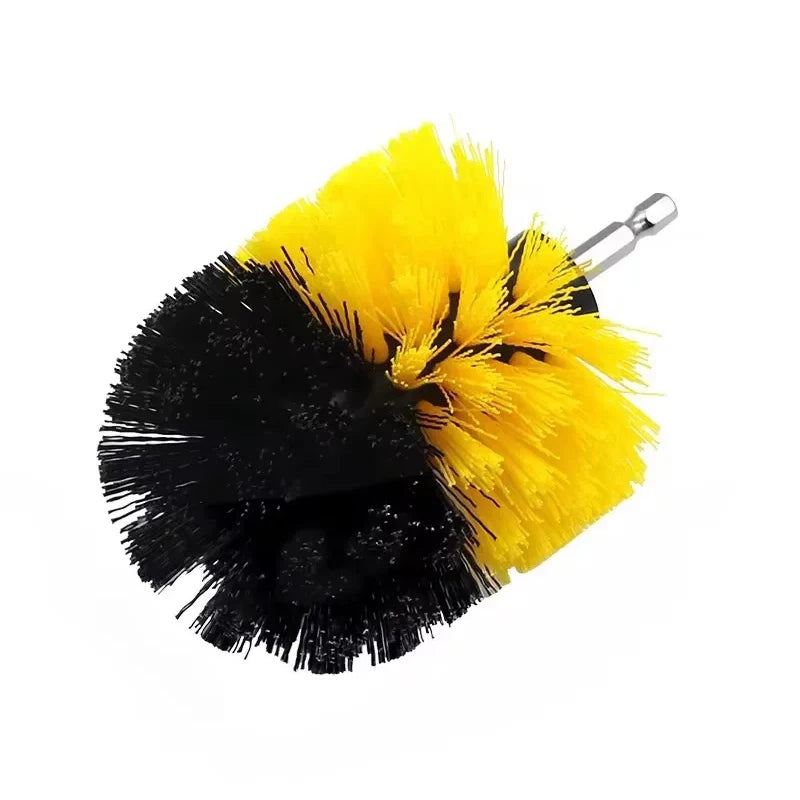 Electric Scrubber Brush Drill Brush Kit Power Drills Scrubber Brush & Rod for Carpet Glass Car Tires Nylon Brushes 2/3.5/4''