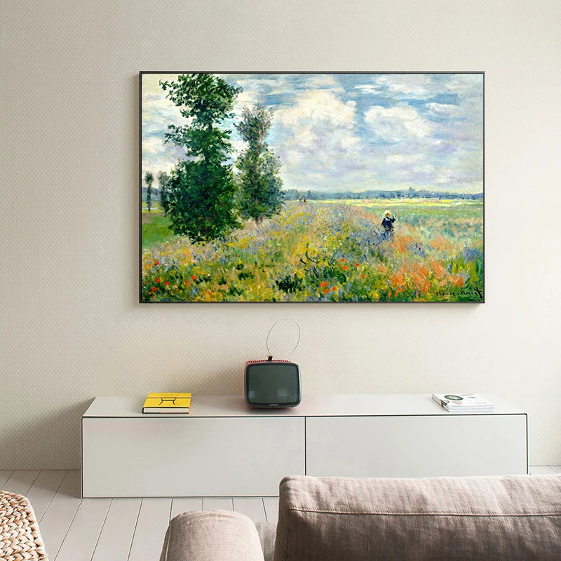 Famous Artist Van Gogh Monet Painting Starry Sky Iris Flower Canvas Poster Print Wall Art Picture Living Room Decor Mural