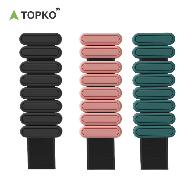 TOPKO New Arrival Design Silicone Wrist Weight 1Kg Weight Lifting Wrist Strap Fitness Yoga Training Ankle & Wrist Weights
