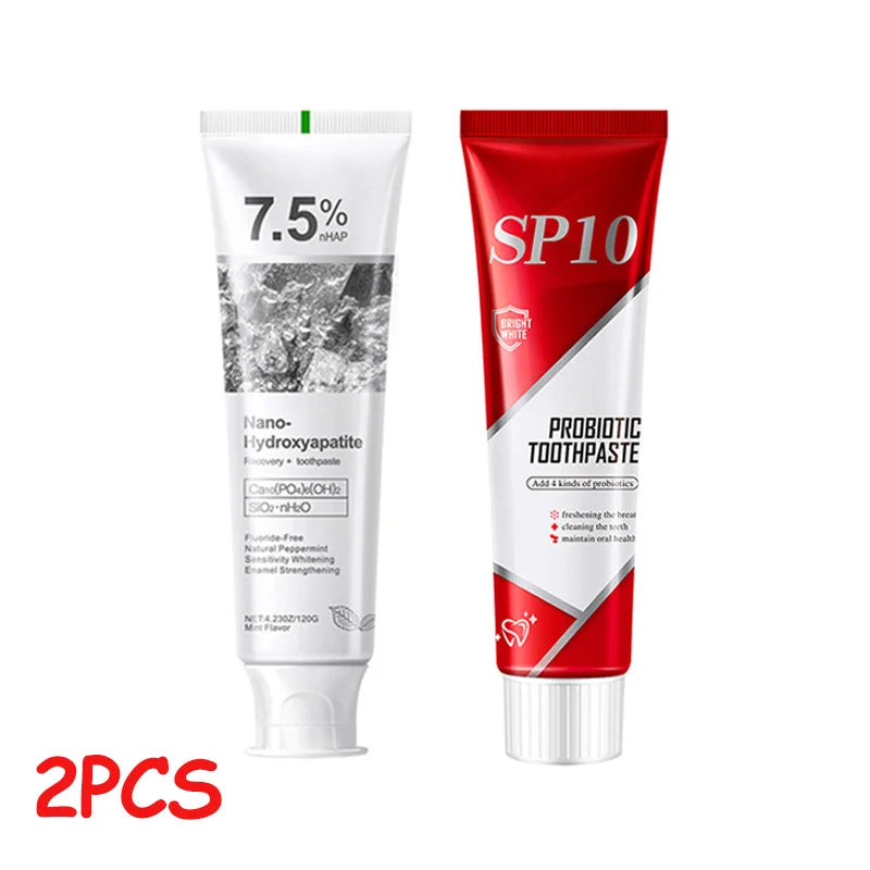 1/2/3Pcs Fluoride-Free Hydroxyapatite Toothpaste Nano-Hap Whitening Gentle Mint Breath Refreshing Stain Removal Oral Care