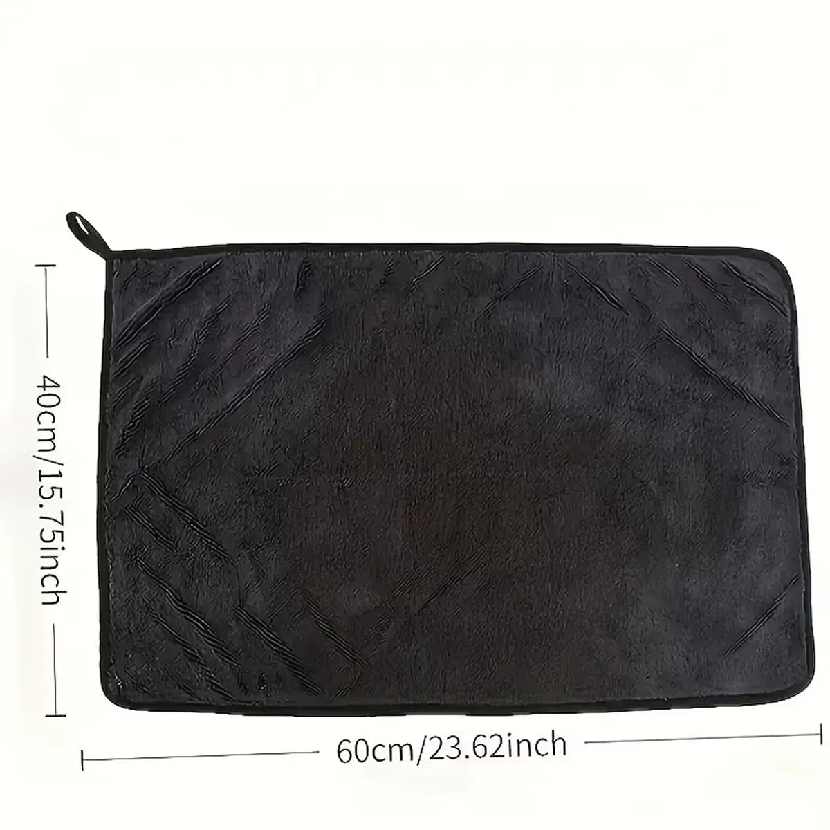Dark Gray Car Microfiber Towel, Oversized Strong Absorbent Car Wash Cloth, High-Efficiency Cleaning Wipe Cloth