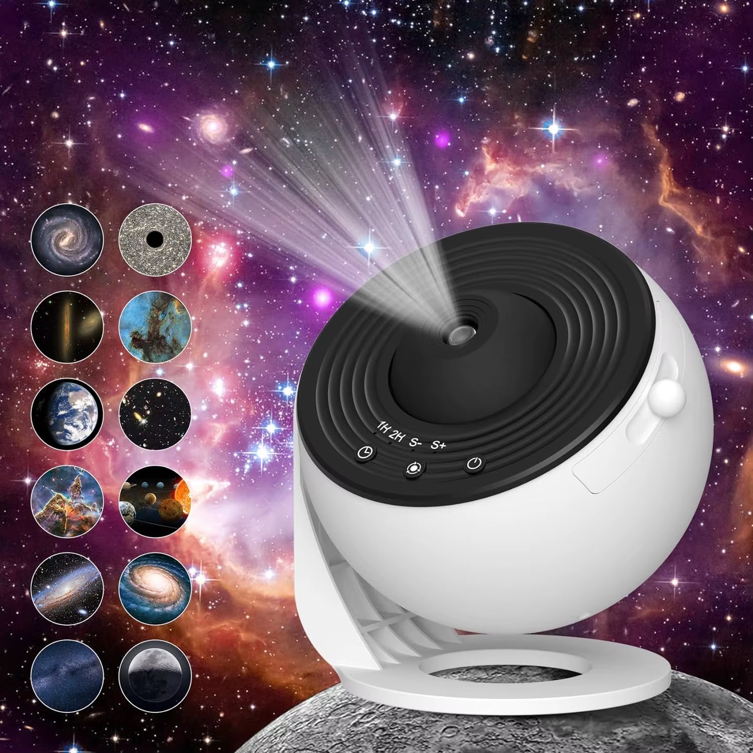 Hot Selling 13 in 1 Planetarium Galaxy Star Projector Rotating Projector Lamp Timed Starry Night Light for Kids Bedroom Decor
