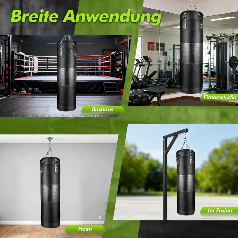 Punching Bag for Adults Heavy Boxing Bag Set with Gloves Boxing Training Equipment for MMA Karate Kickboxing Boxing Unfilled