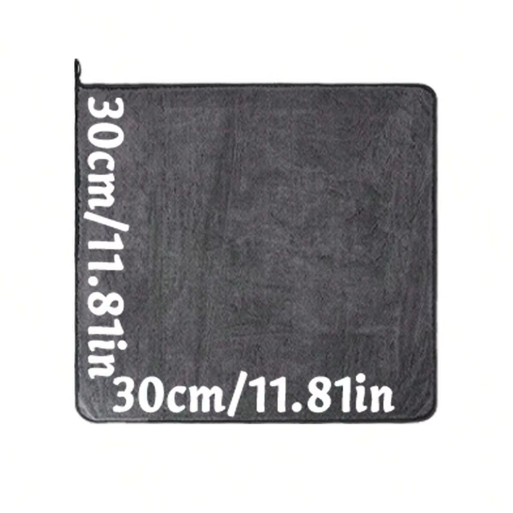 Dark Gray Car Microfiber Towel, Oversized Strong Absorbent Car Wash Cloth, High-Efficiency Cleaning Wipe Cloth