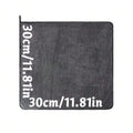 Dark Gray Car Microfiber Towel, Oversized Strong Absorbent Car Wash Cloth, High-Efficiency Cleaning Wipe Cloth