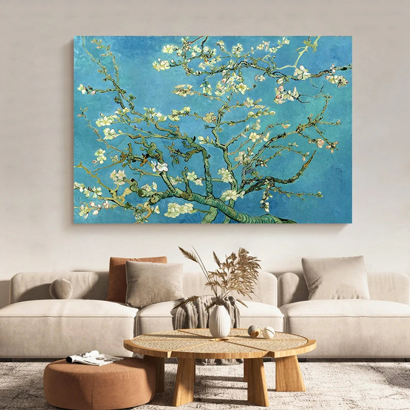 Famous Artist Van Gogh Monet Painting Starry Sky Iris Flower Canvas Poster Print Wall Art Picture Living Room Decor Mural