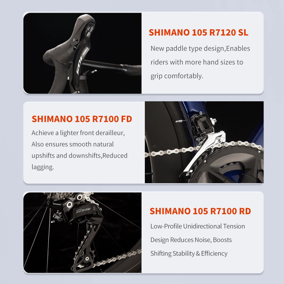 NEW A7L /A7L Pro Carbon Road Bike, Adult Racing Bike, Equipped with Shimano 105 R7100, 24-Speed Hydraulic Brakes