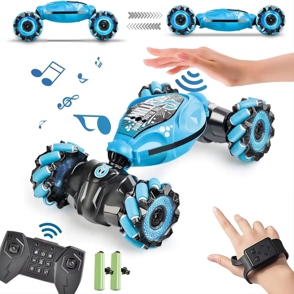 2.4Ghz Hand Controlled Remote Control RC Stunt Car 4 WD Transform Road Twister Cars Gesture Sensing RC Cars Kids Boys Girls Toy