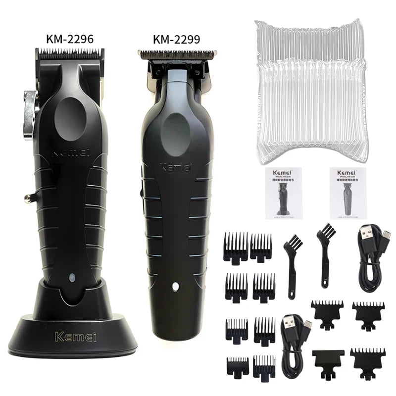 KM-2296 KM-2299 KM-1102 Hair Clipper Kit Men'S Electric Shaver Hair Trimmer Machine Professional Hair Cutting Machine
