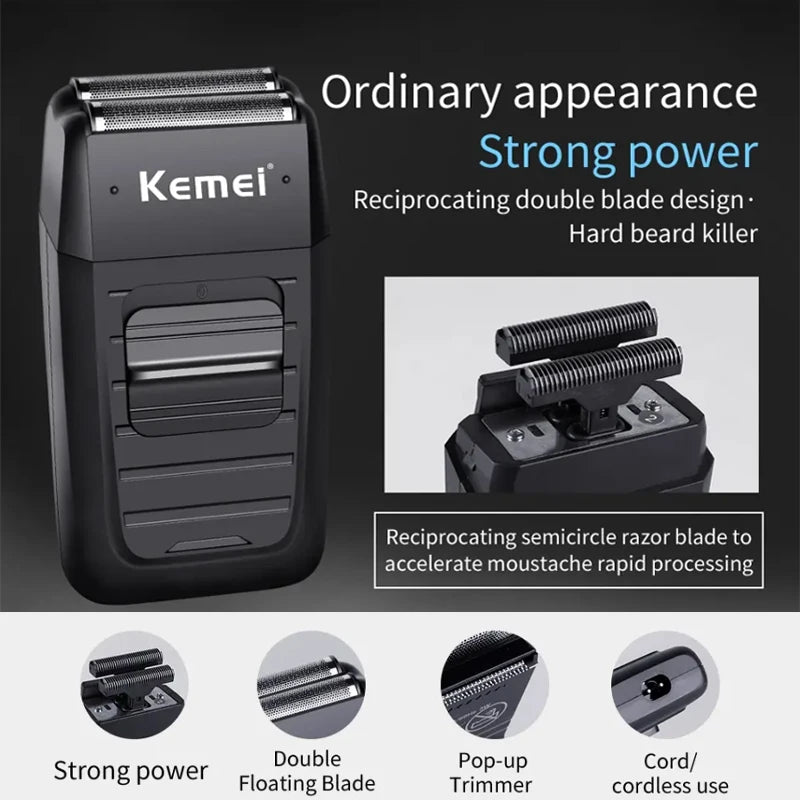 KM-2296 KM-2299 KM-1102 Hair Clipper Kit Men'S Electric Shaver Hair Trimmer Machine Professional Hair Cutting Machine