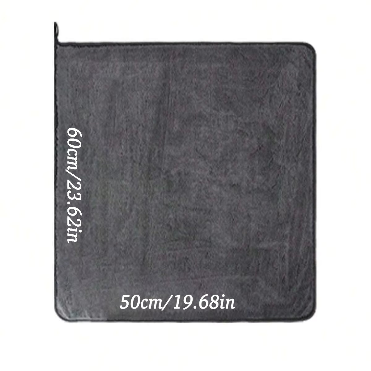 Dark Gray Car Microfiber Towel, Oversized Strong Absorbent Car Wash Cloth, High-Efficiency Cleaning Wipe Cloth