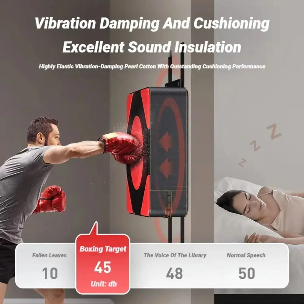 NEW Adjustable Wall Boxing Pad Leather Drill Free Boxing Target Shockproof Taekwondo Training Pad Combat Sports