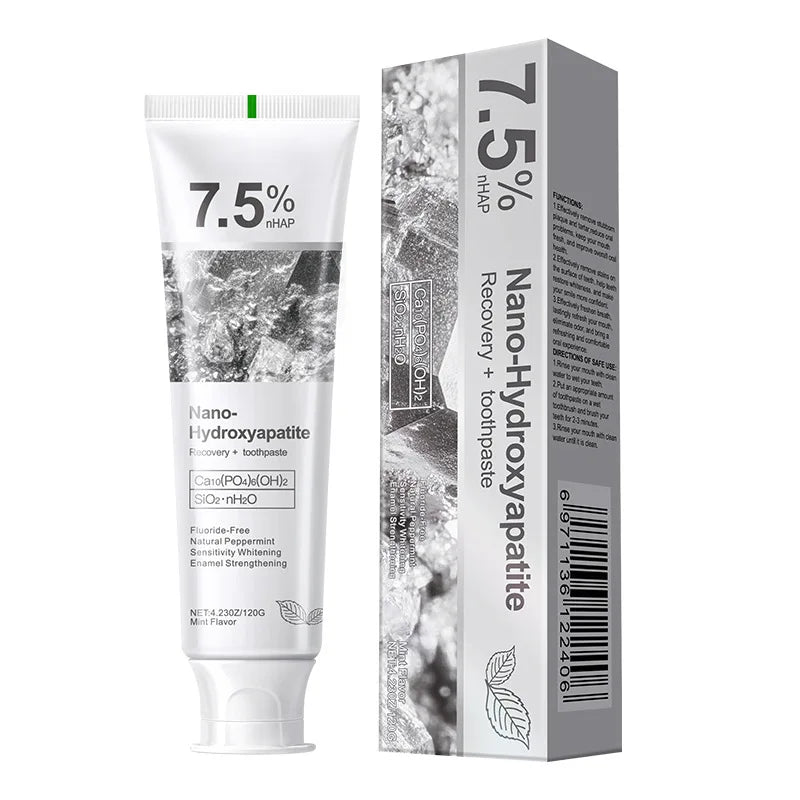 1/2/3Pcs Fluoride-Free Hydroxyapatite Toothpaste Nano-Hap Whitening Gentle Mint Breath Refreshing Stain Removal Oral Care
