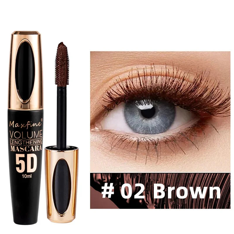 Waterproof Anti-Sweat Mascara Lengthens Eyelashes Extension Blue Silk Fiber Mascara Female Non-Smudge Mascara Makeup Cosmetic