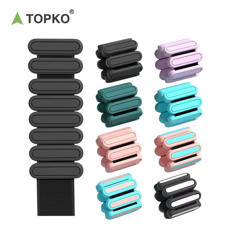 TOPKO New Arrival Design Silicone Wrist Weight 1Kg Weight Lifting Wrist Strap Fitness Yoga Training Ankle & Wrist Weights