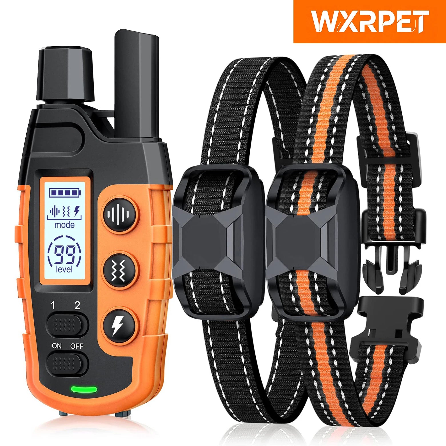3300Ft Electric Dog Training Collar Remote Control Waterproof Pet Behaviorfor 5-120Lbs Puppy with Shock Vibration