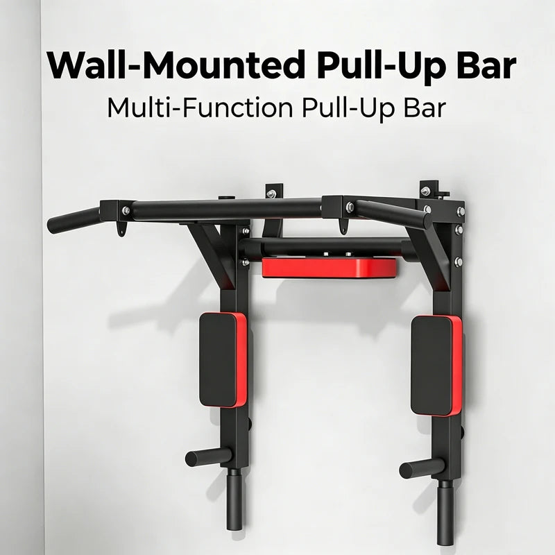 Wall Mounted Multifunctional Pull up Bar 200KG Heavy Duty Home Gym Bar for Chin up Leg Raise Abdominal Training