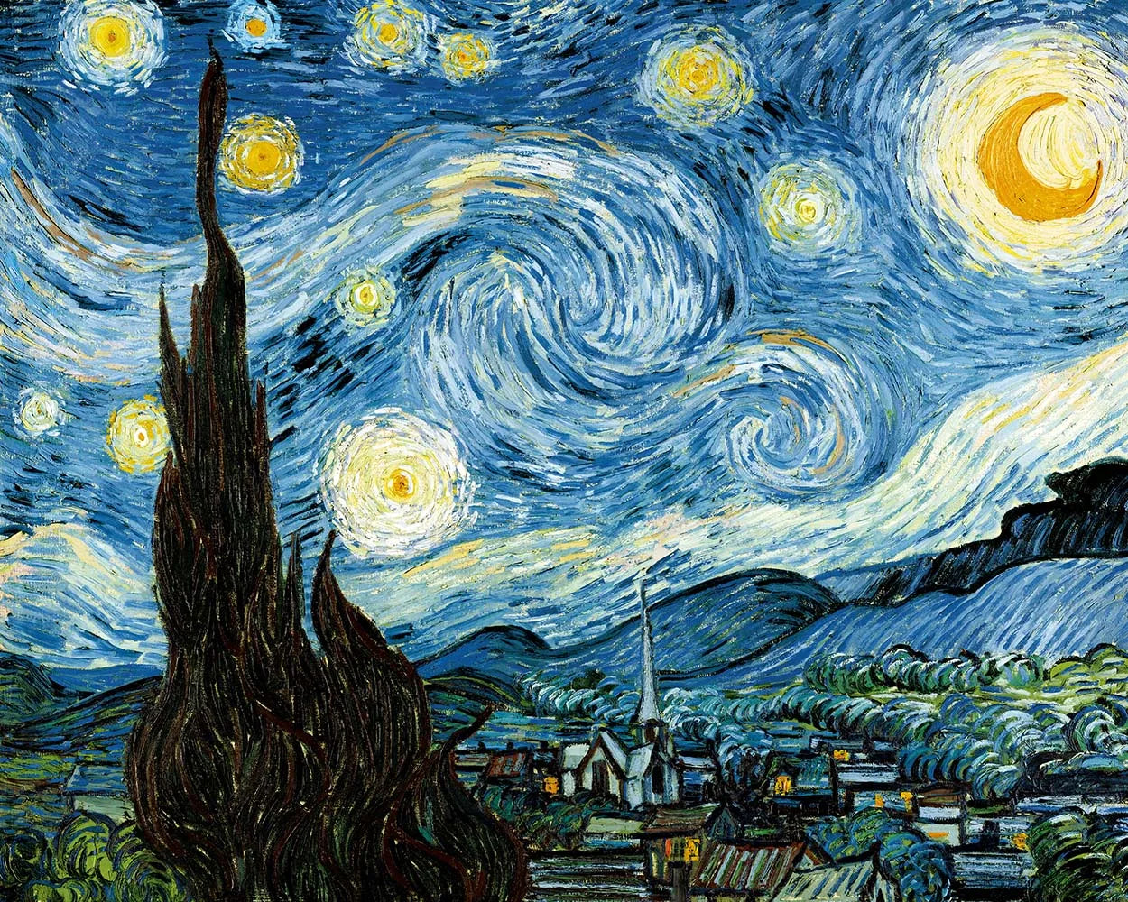 Famous Artist Van Gogh Monet Painting Starry Sky Iris Flower Canvas Poster Print Wall Art Picture Living Room Decor Mural
