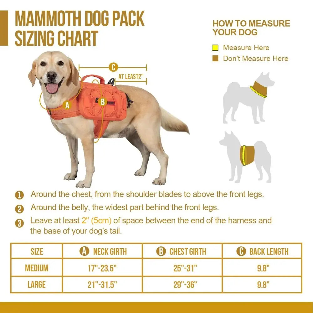 New Nylon Dog Backpack with Side Pockets Dog Hiking Gear Dog Harness Adjustable Dog Vest Hiking Walking Training Running
