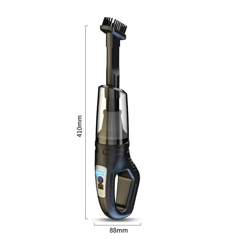 Portable Cordless Car Vacuum USB Recharge Handheld Vacuum Powerful Suction Cleaner for Car Household Office Pet Hair Cleaning