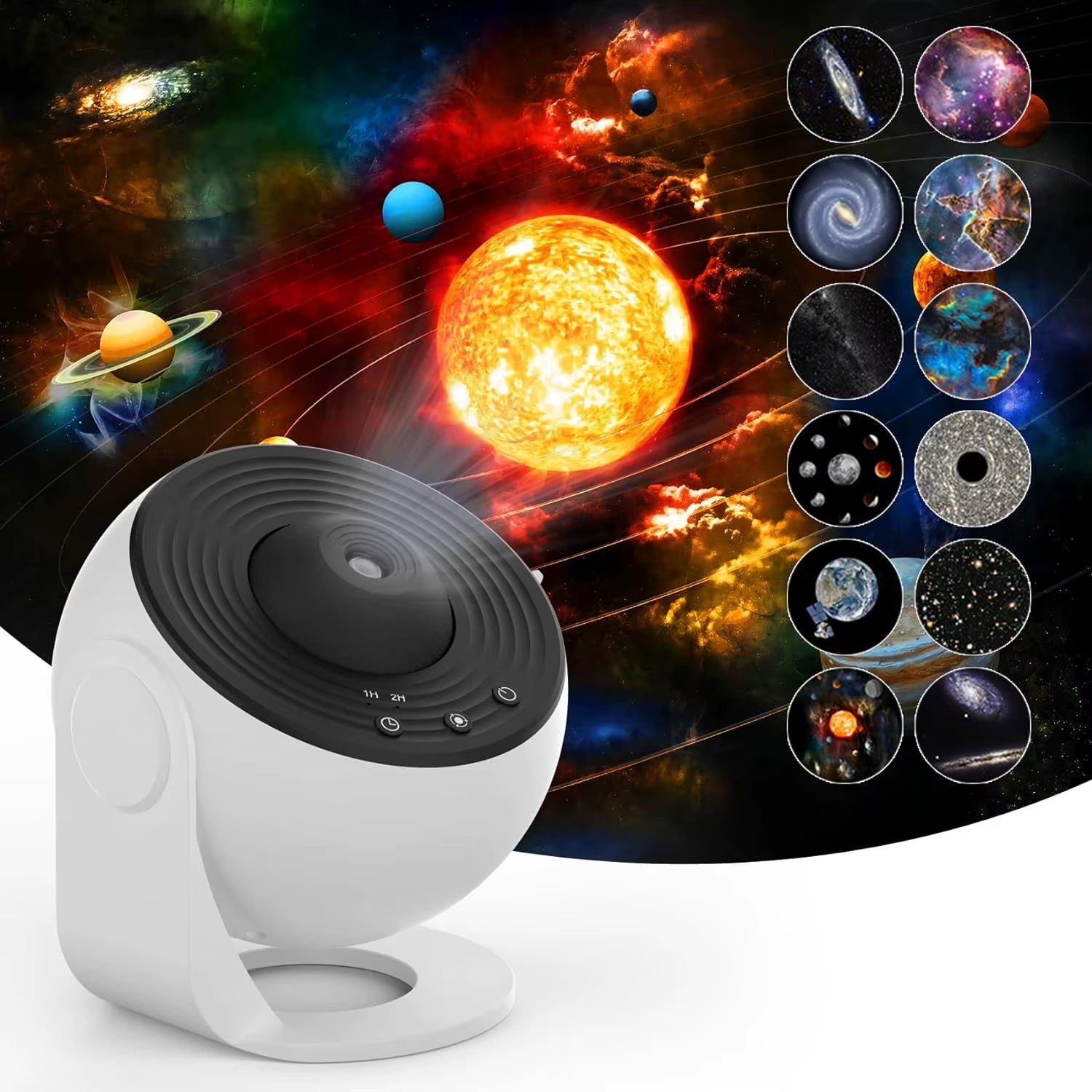 Hot Selling 13 in 1 Planetarium Galaxy Star Projector Rotating Projector Lamp Timed Starry Night Light for Kids Bedroom Decor