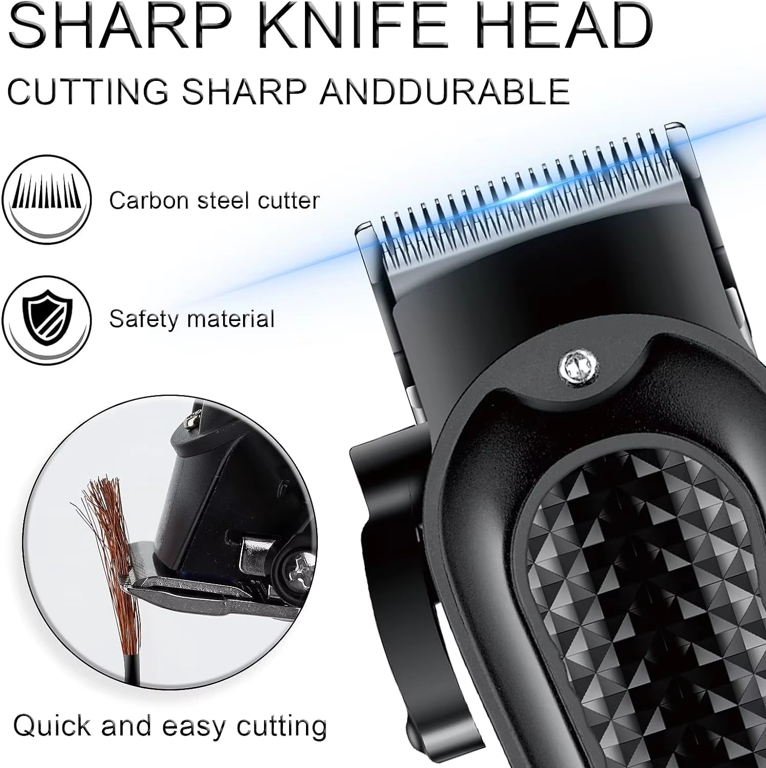 Solimpia Electric Hair Clippers Adjustable Hair Cutter Machine USB Charging Hair Trimmer for Men Grooming