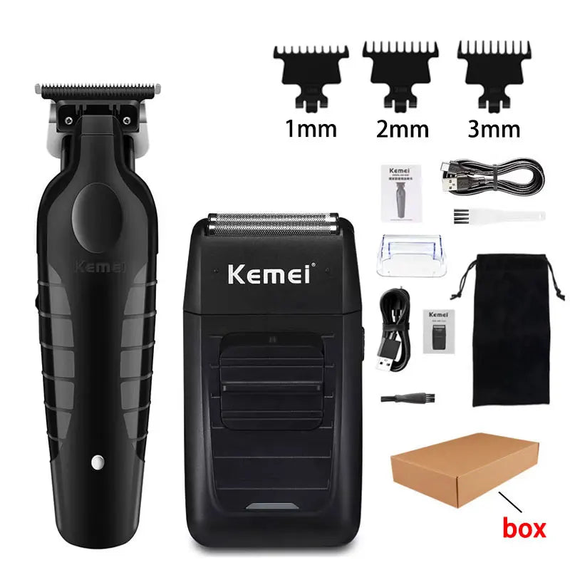 KM-2296 KM-2299 KM-1102 Hair Clipper Kit Men'S Electric Shaver Hair Trimmer Machine Professional Hair Cutting Machine