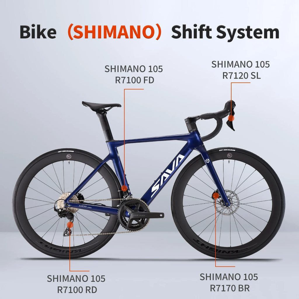 NEW A7L /A7L Pro Carbon Road Bike, Adult Racing Bike, Equipped with Shimano 105 R7100, 24-Speed Hydraulic Brakes