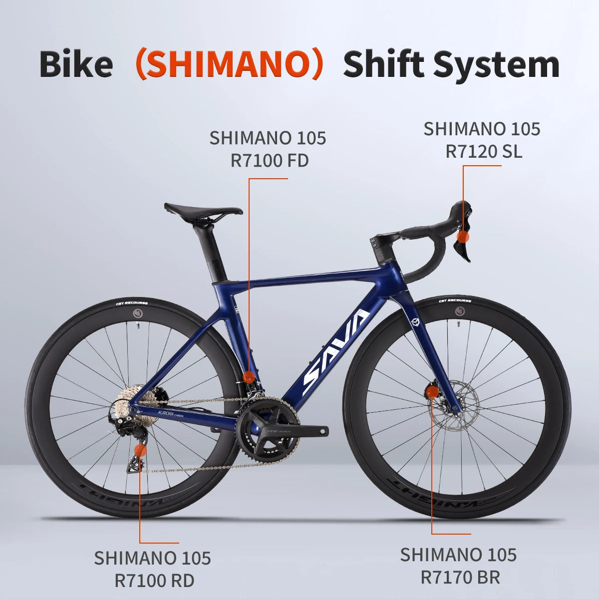 NEW A7L /A7L Pro Carbon Road Bike, Adult Racing Bike, Equipped with Shimano 105 R7100, 24-Speed Hydraulic Brakes