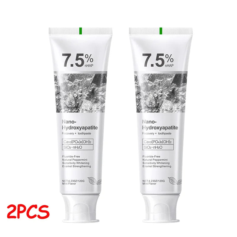 1/2/3Pcs Fluoride-Free Hydroxyapatite Toothpaste Nano-Hap Whitening Gentle Mint Breath Refreshing Stain Removal Oral Care