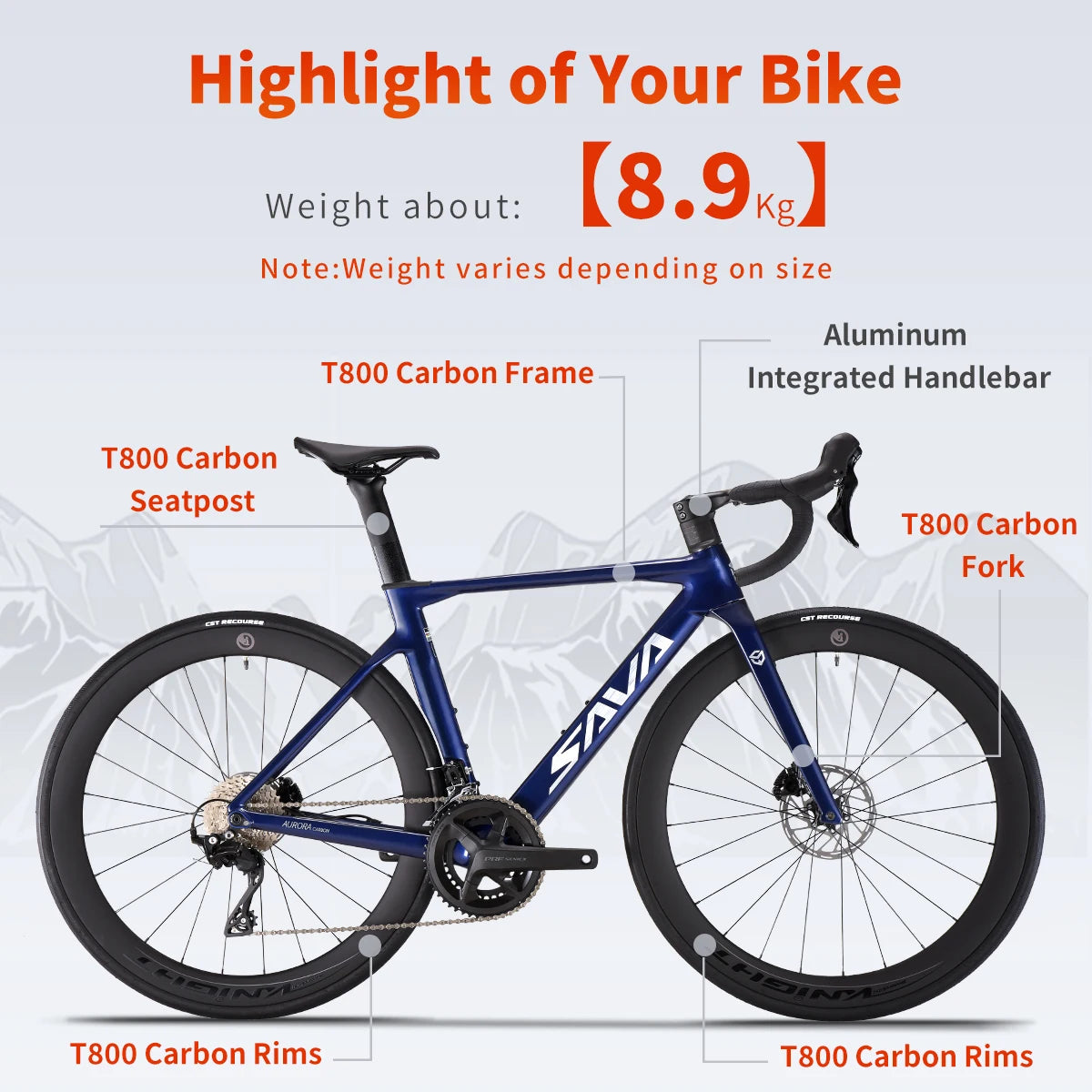 NEW A7L /A7L Pro Carbon Road Bike, Adult Racing Bike, Equipped with Shimano 105 R7100, 24-Speed Hydraulic Brakes