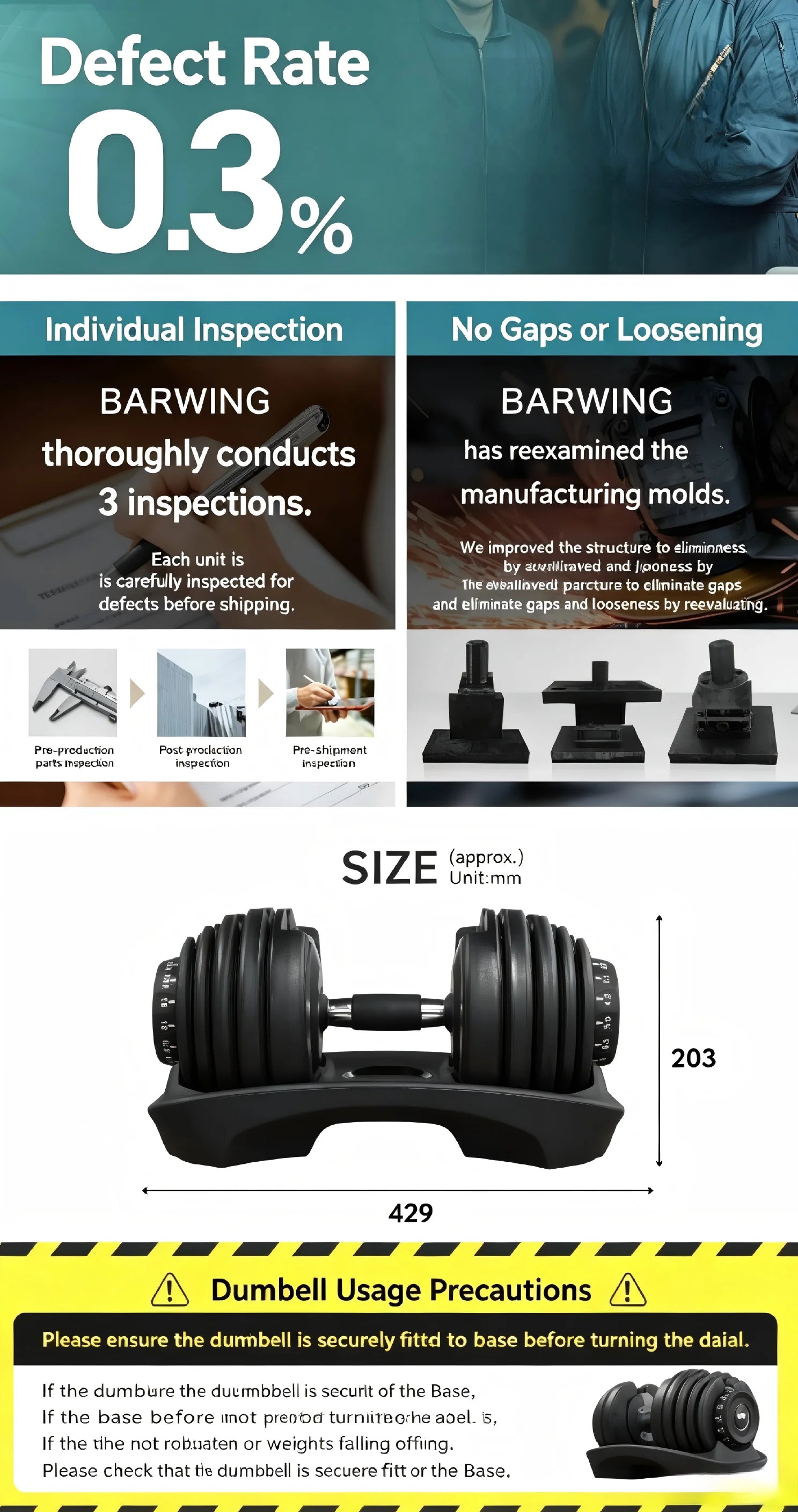 24KG Adjustable Dumbbells, Gym Weight Lifting Training Dumbbells