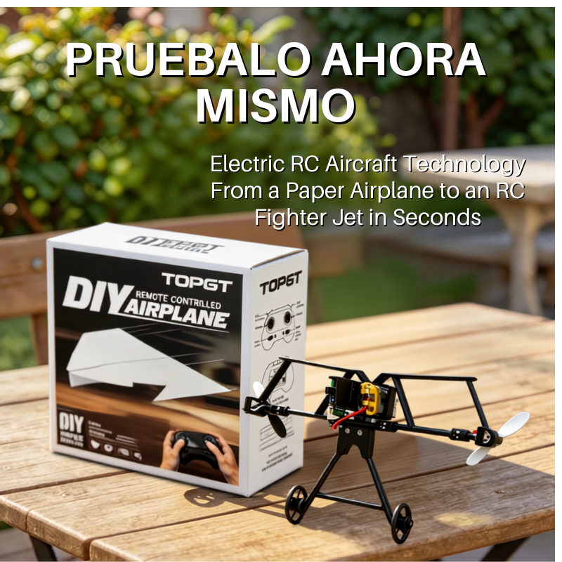 Motor Eléctrico para Avión de Papel a Control Remoto | DIY RC Paper Airplane Kit with Motor