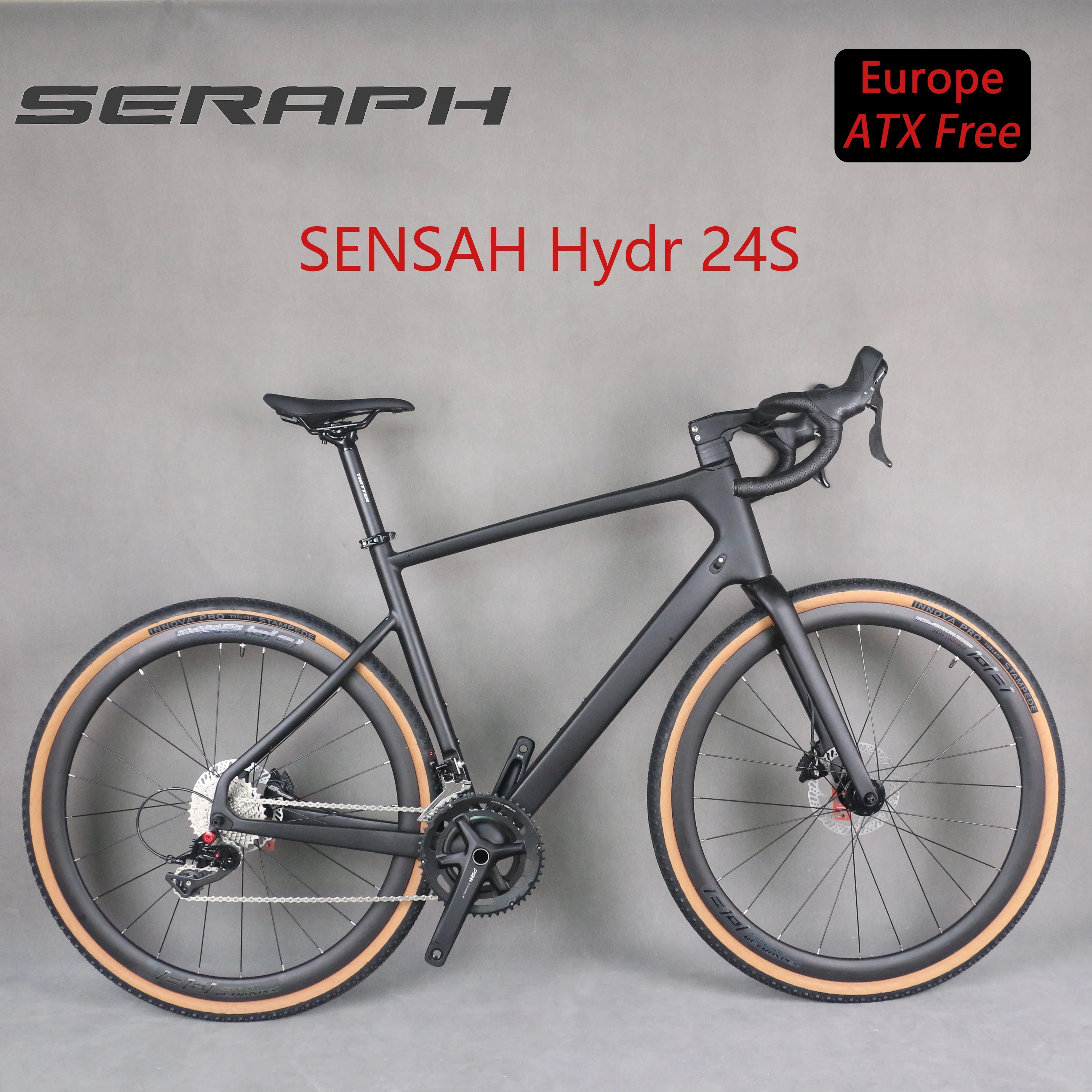 2024 SENSAH Hydr Disc Bicycle 24 Speed Full Hydr Disc Disc&Thru-Axle 12*142 Full Gravel Bike Bicycle Cycling