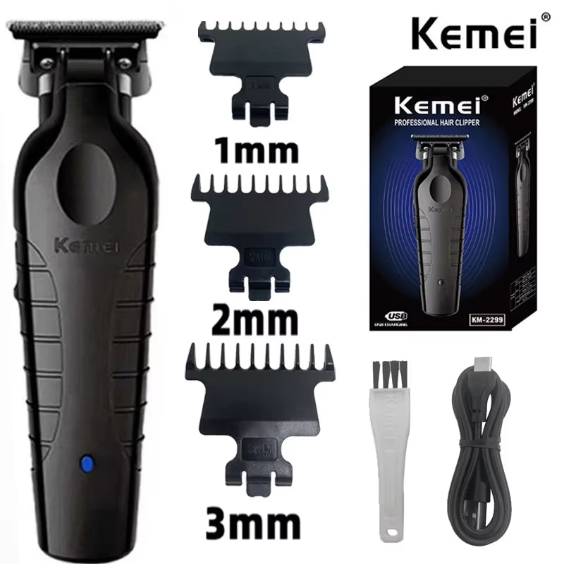 KM-2299 Professional Hair Clipper 1200Mah Electric Hair Clippers USB Rechargeable Hair Trimmers Hair Cutting Machine
