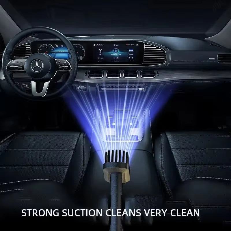 Portable Cordless Car Vacuum USB Recharge Handheld Vacuum Powerful Suction Cleaner for Car Household Office Pet Hair Cleaning