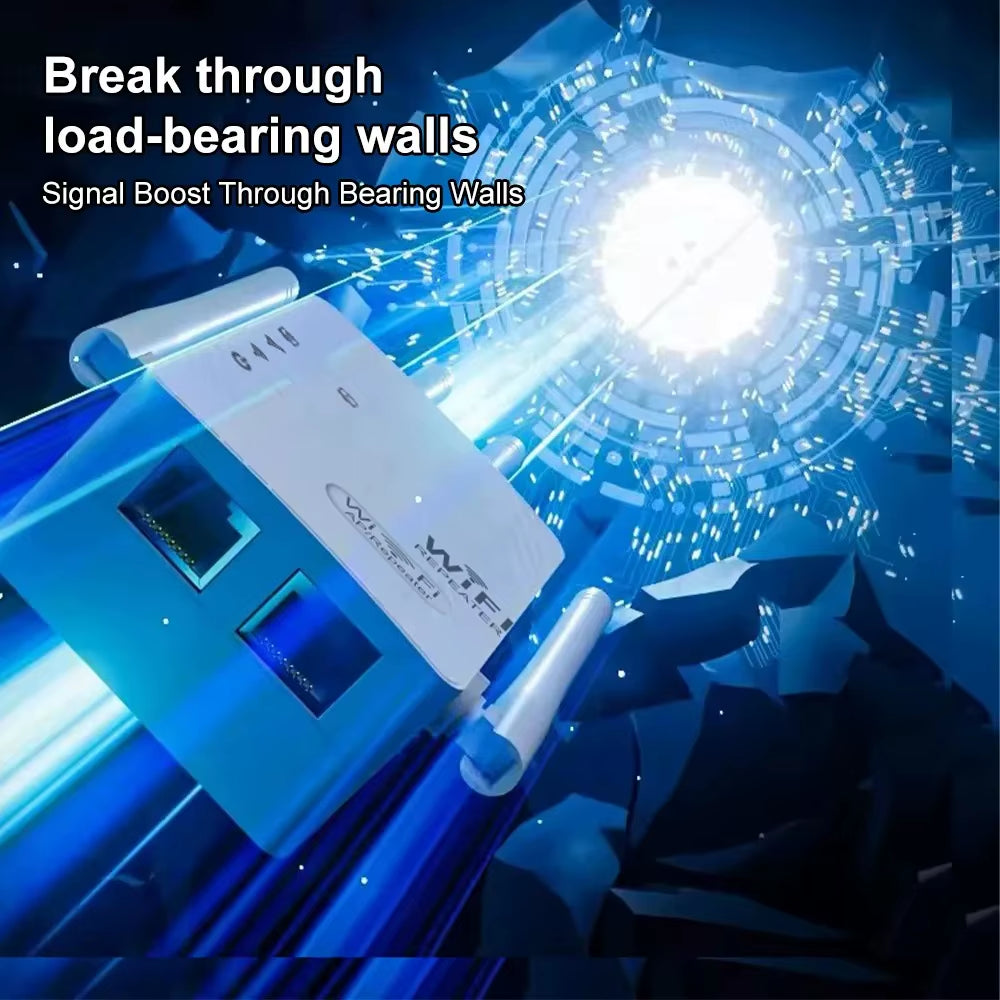 1200Mbps Wifi Repeater Dual Band 2.4G 5G Network Expander Range Extender Signal Booster Amplifier 6 Antenna Wireless Wifi Router