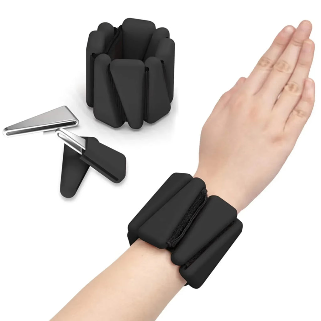 1/2Lbs Wrist Weights Yoga Fitness Exercise Triangle Silicone Adjustable Ankle Wrist Protector Weight Bracele Jogging Wristband