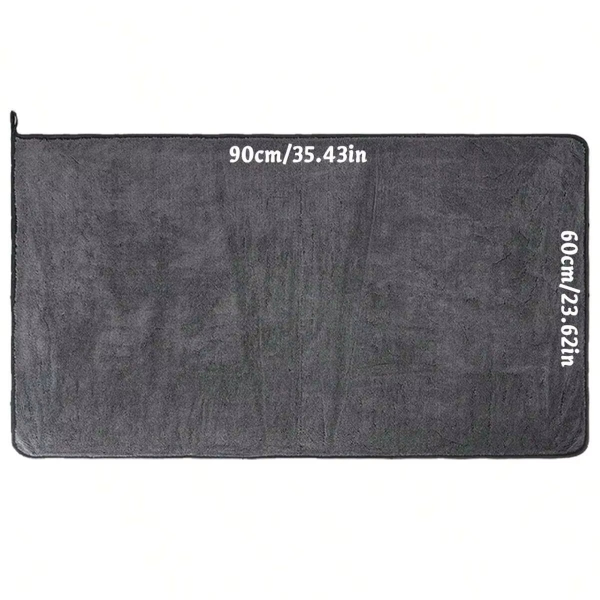 Dark Gray Car Microfiber Towel, Oversized Strong Absorbent Car Wash Cloth, High-Efficiency Cleaning Wipe Cloth