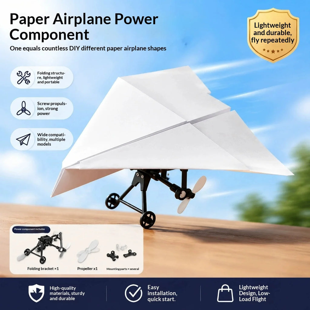 RC Paper Airplane Electric DIY RC Paper Plane Kit Foldable Remote Control Plane Lightweight Stable Airplane Adults Toys Gifts