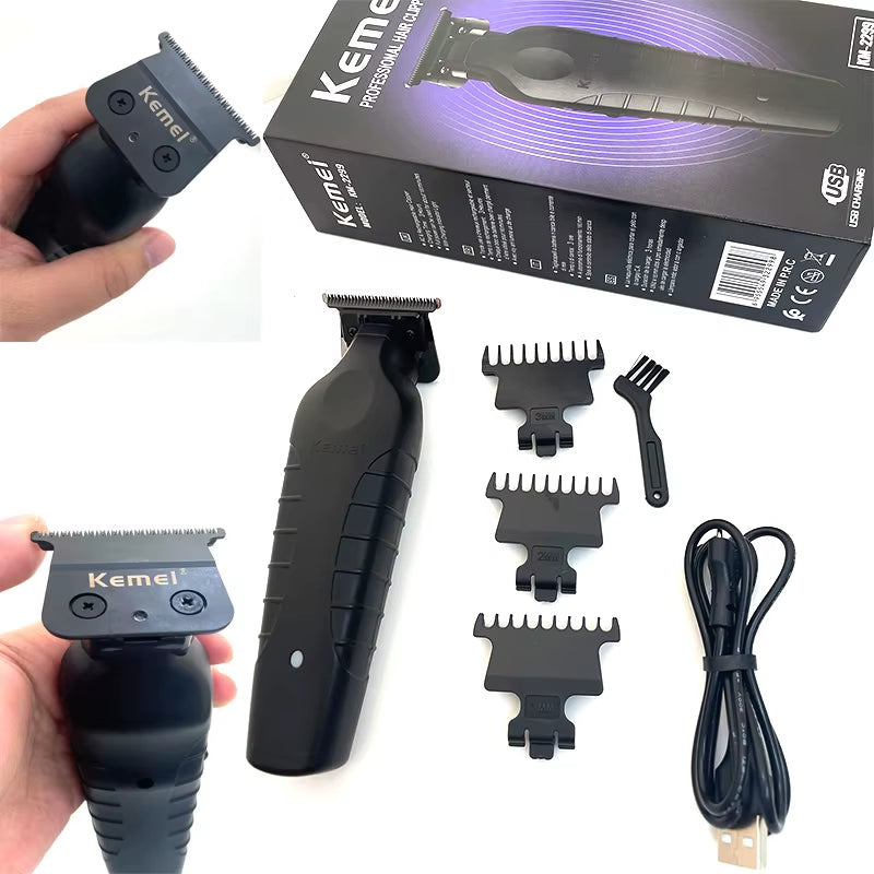 KM-2299 Professional Hair Clipper 1200Mah Electric Hair Clippers USB Rechargeable Hair Trimmers Hair Cutting Machine