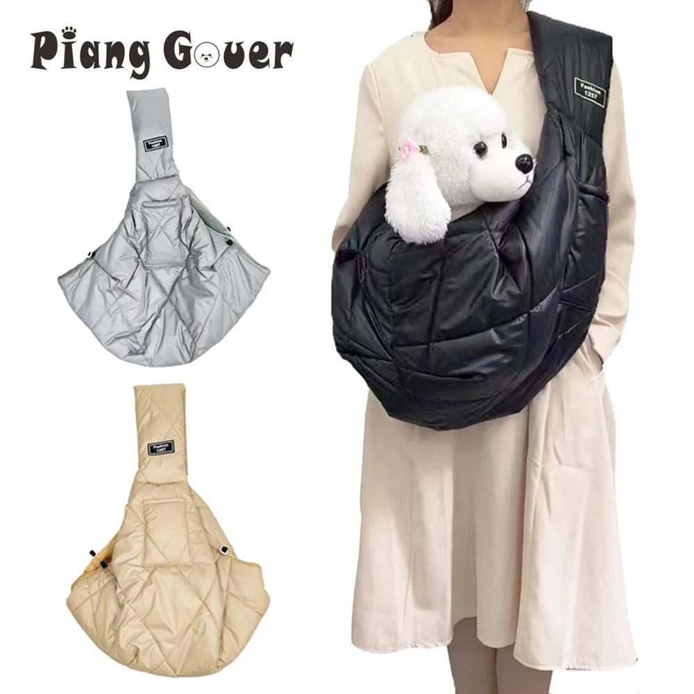 Pet Bag Carrying Single Shoulder Dog Cat Sling Handbag Pouch for Outdoor Travel Dog Shoulder Bag