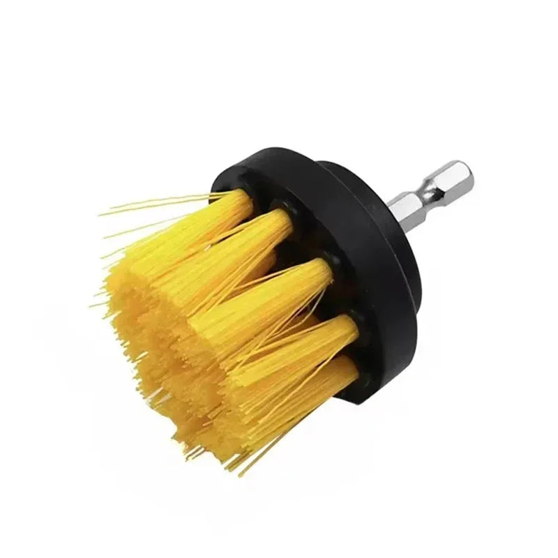 Electric Scrubber Brush Drill Brush Kit Power Drills Scrubber Brush & Rod for Carpet Glass Car Tires Nylon Brushes 2/3.5/4''