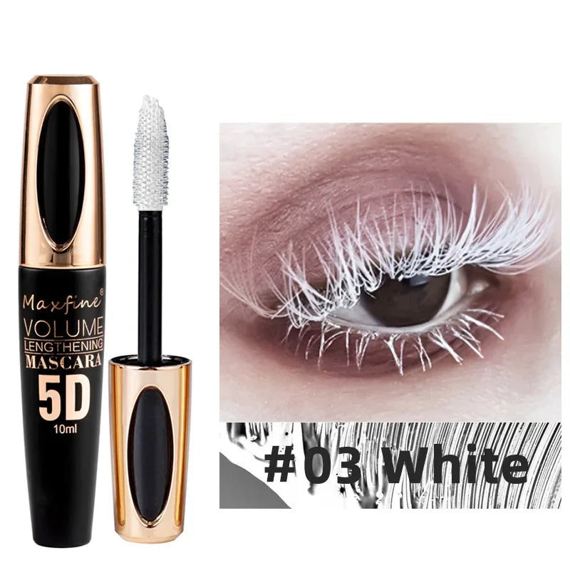 Waterproof Anti-Sweat Mascara Lengthens Eyelashes Extension Blue Silk Fiber Mascara Female Non-Smudge Mascara Makeup Cosmetic