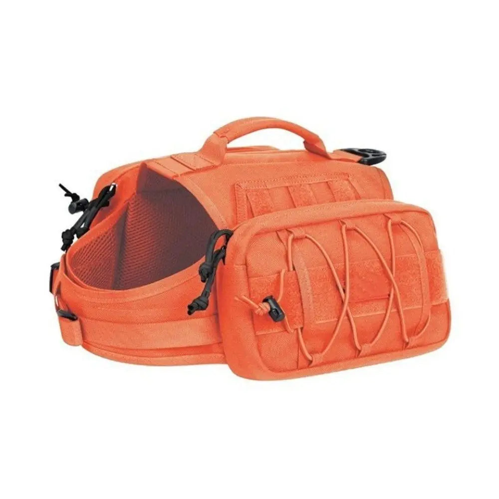 New Nylon Dog Backpack with Side Pockets Dog Hiking Gear Dog Harness Adjustable Dog Vest Hiking Walking Training Running
