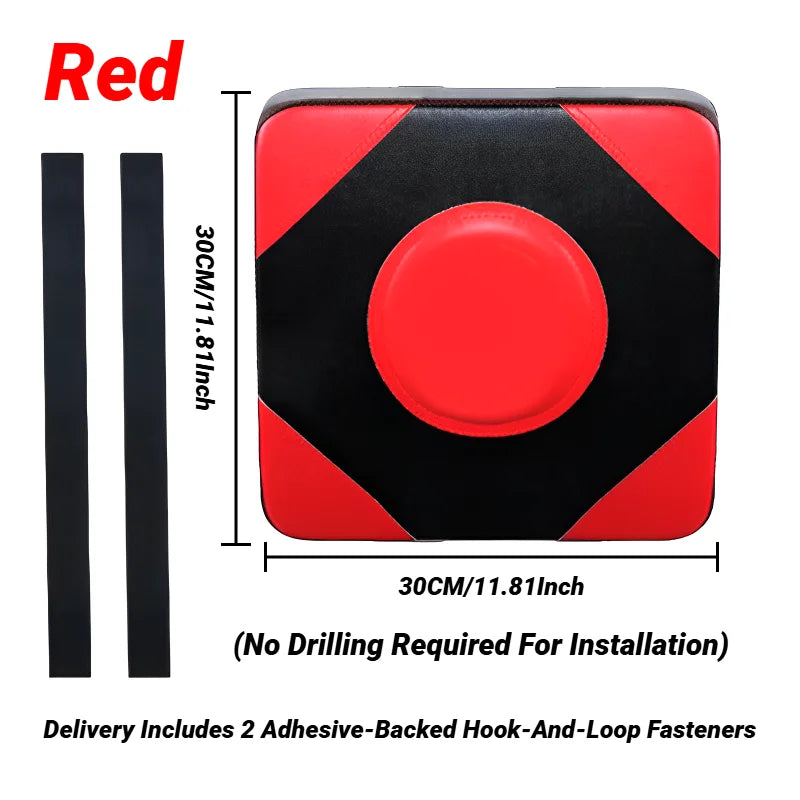 Adjustable Wall Punching Leather Pad Boxing Target Blocking Wall-Mounted Taekwondo Training Sandbags Fighting Gear Room Home Use
