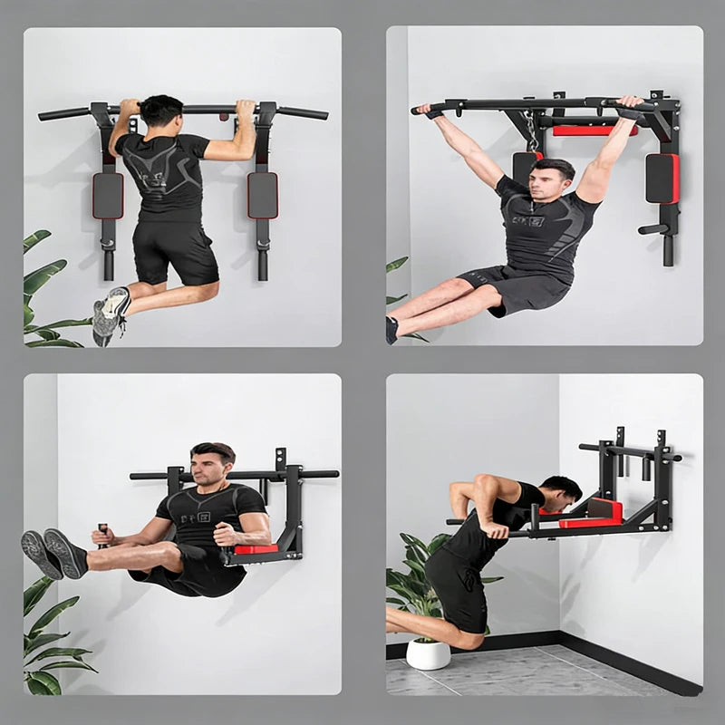 Wall Mounted Multifunctional Pull up Bar 200KG Heavy Duty Home Gym Bar for Chin up Leg Raise Abdominal Training